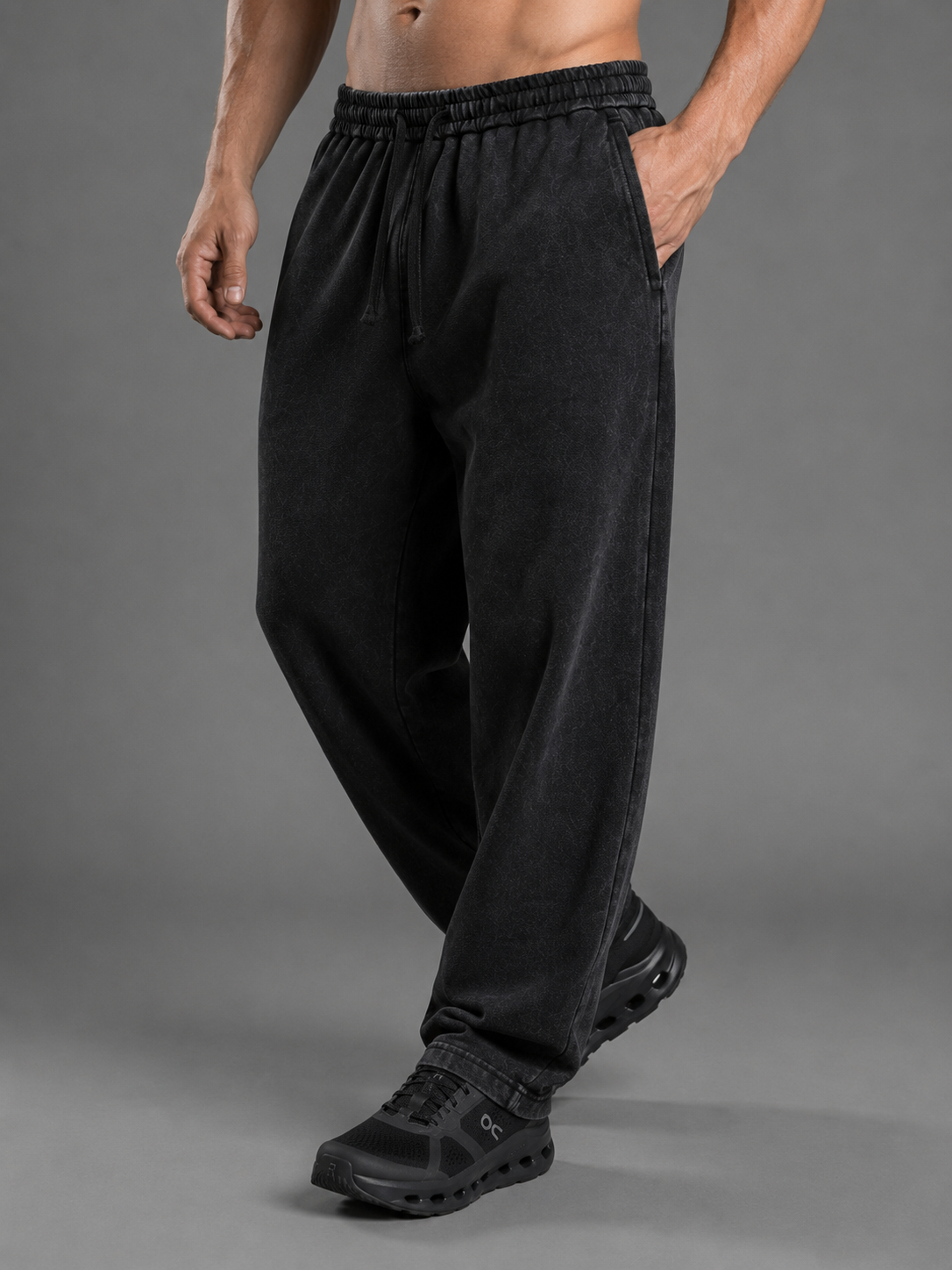 Washed Wide Leg Sweatpants, view 2