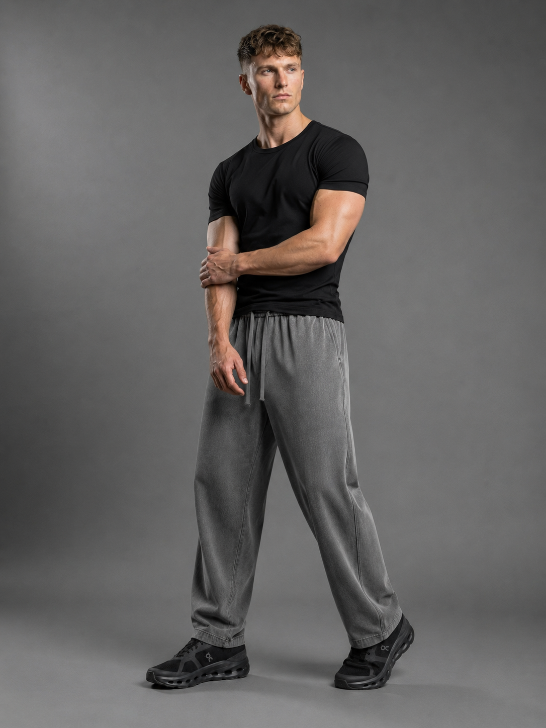 Washed Wide Leg Sweatpants, view 6