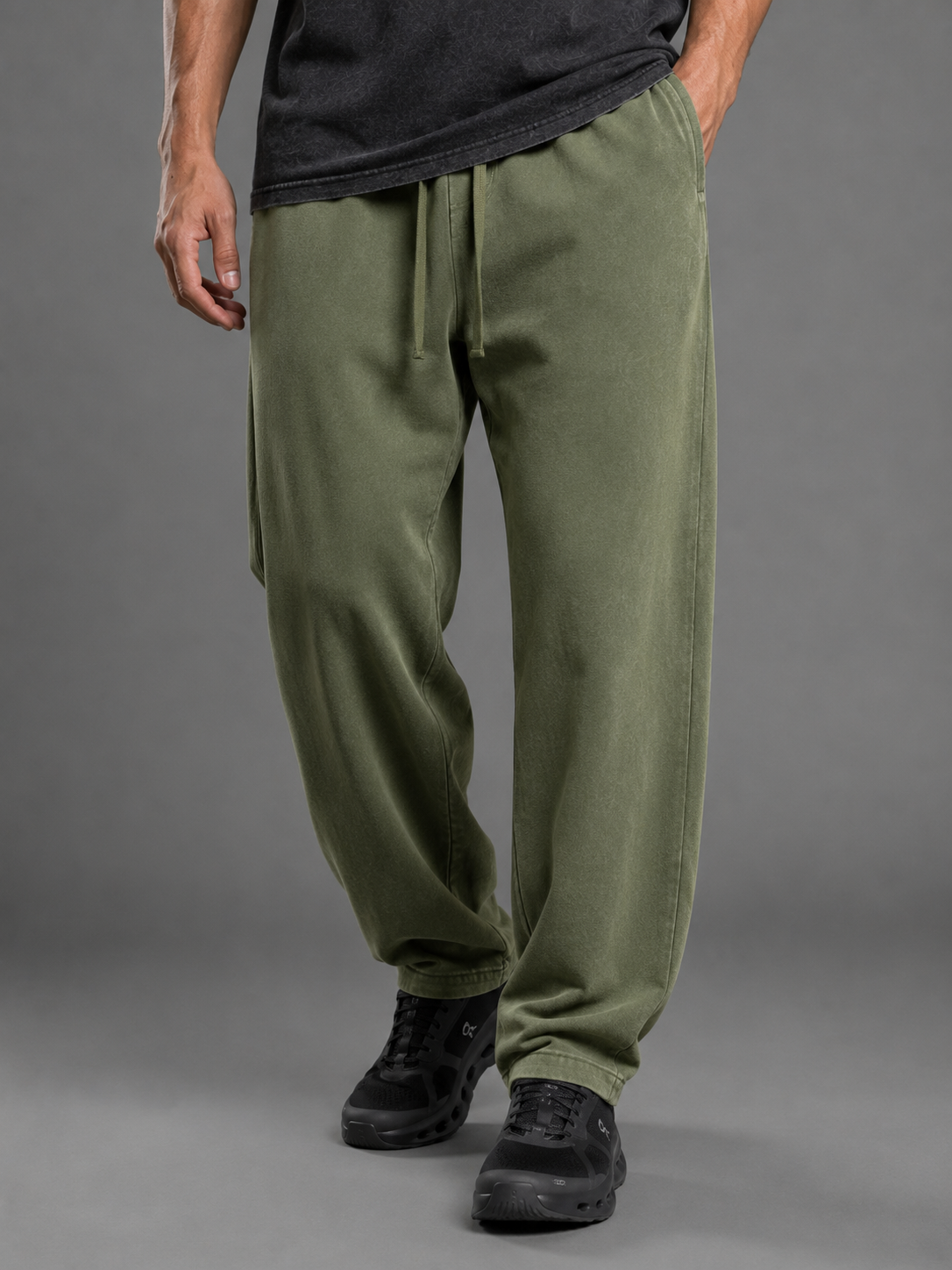 Washed Wide Leg Sweatpants, view 7