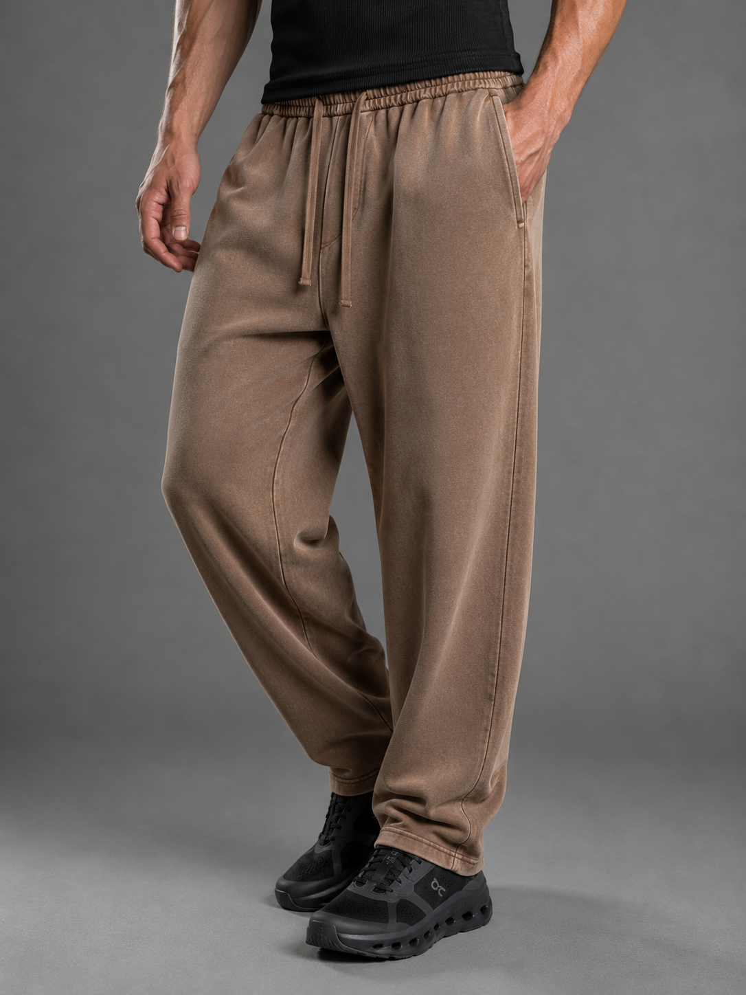 Washed Wide Leg Sweatpants, view 8