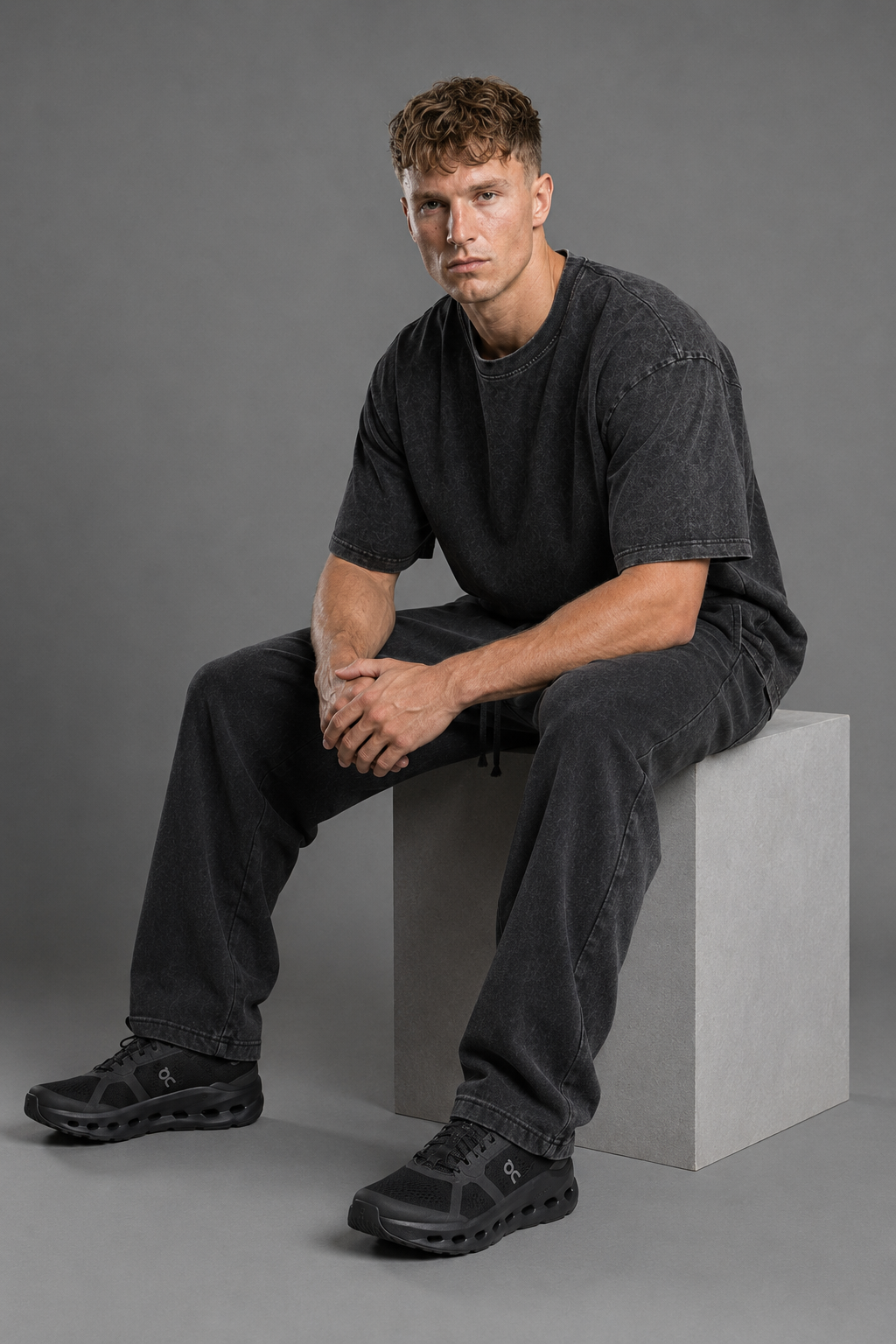 Washed Wide Leg Sweatpants, view 9