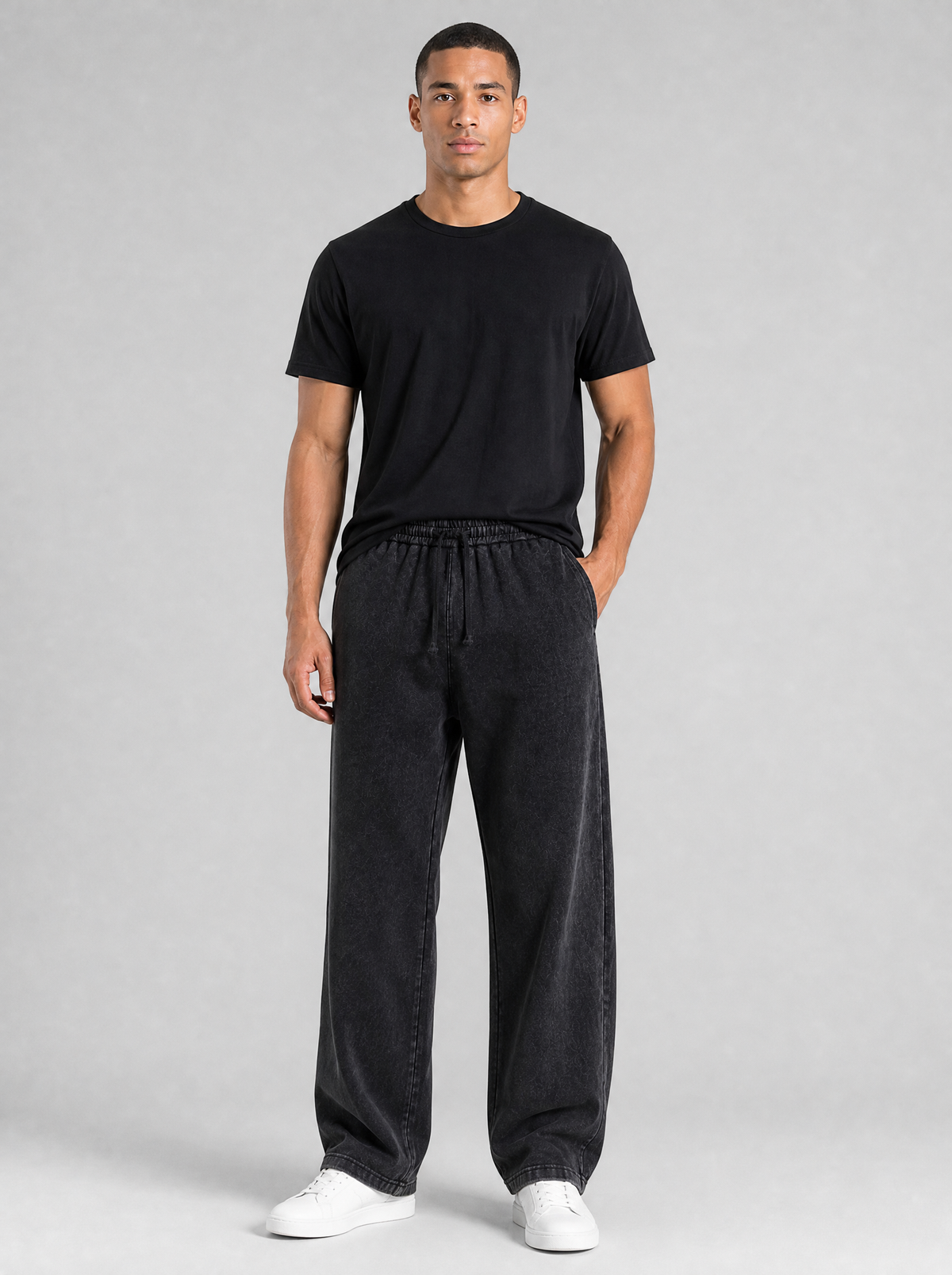 Washed Wide Leg Sweatpants, main photo