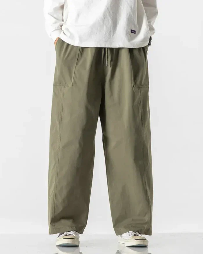 Wide Leg Hakama Pants, view 4
