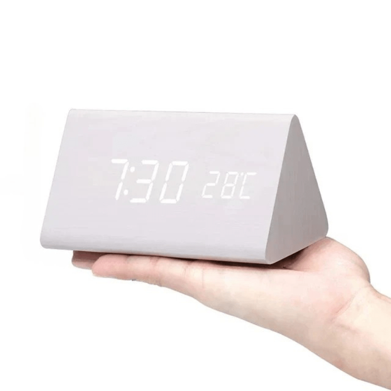 Wood Look LED Digital Clock, view 12