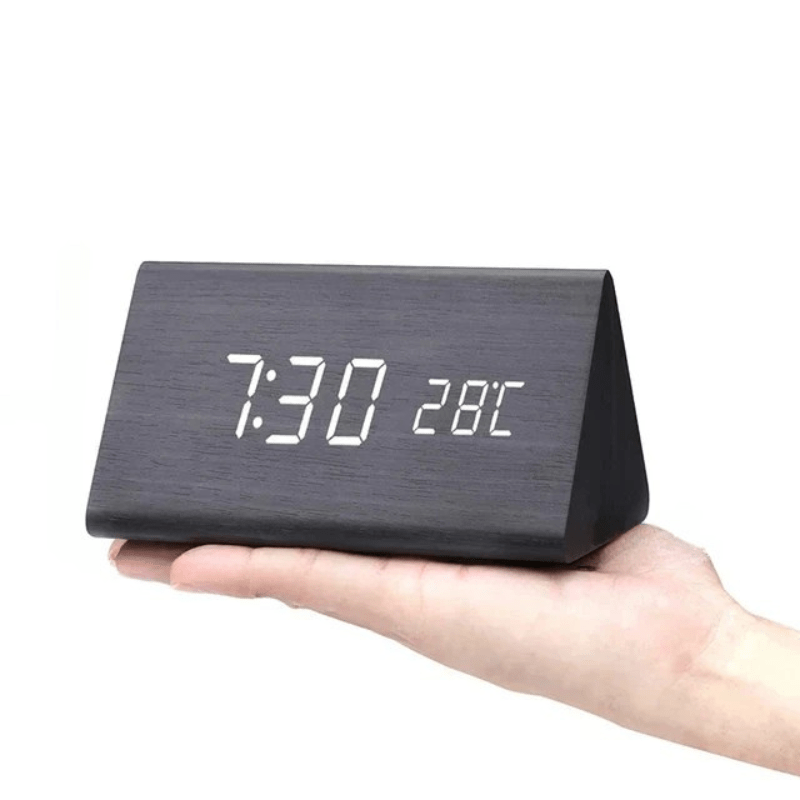 Wood Look LED Digital Clock, view 13
