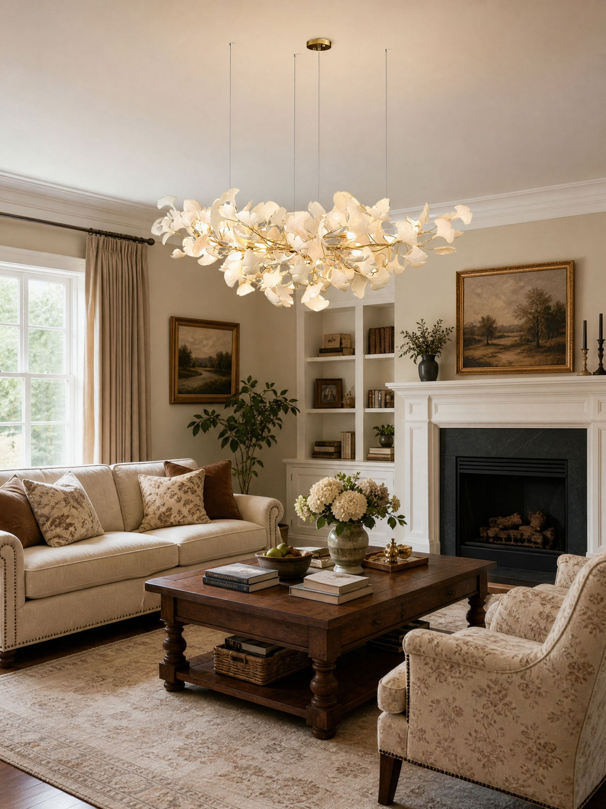 Willa Ginkgo Leaf Chandelier, photo 5